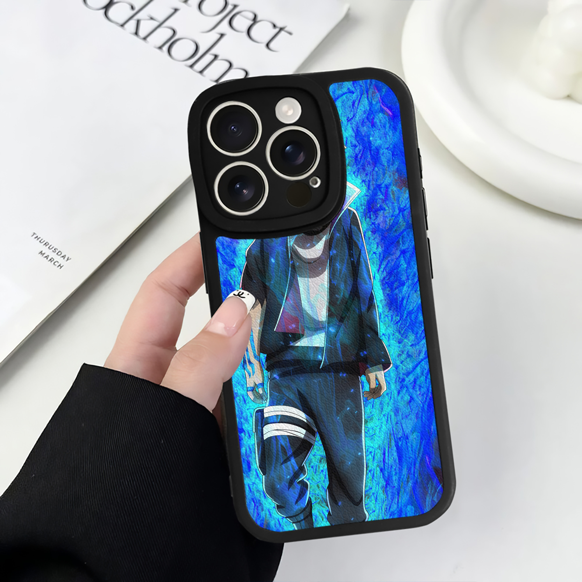 （画像用） NARUTO -ナルト- NARUTO -ナルト- 疾風伝 【iPhone 16シリーズ対応】シリコンスマホケース（レザー調） 材質：シリコン